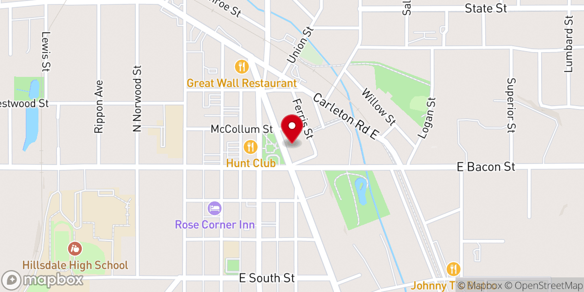 Map showing location of St Anthony Catholic Church