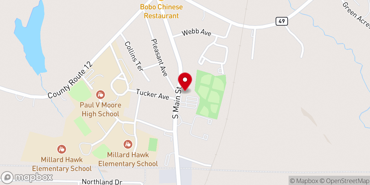 Map showing location of Divine Mercy Parish