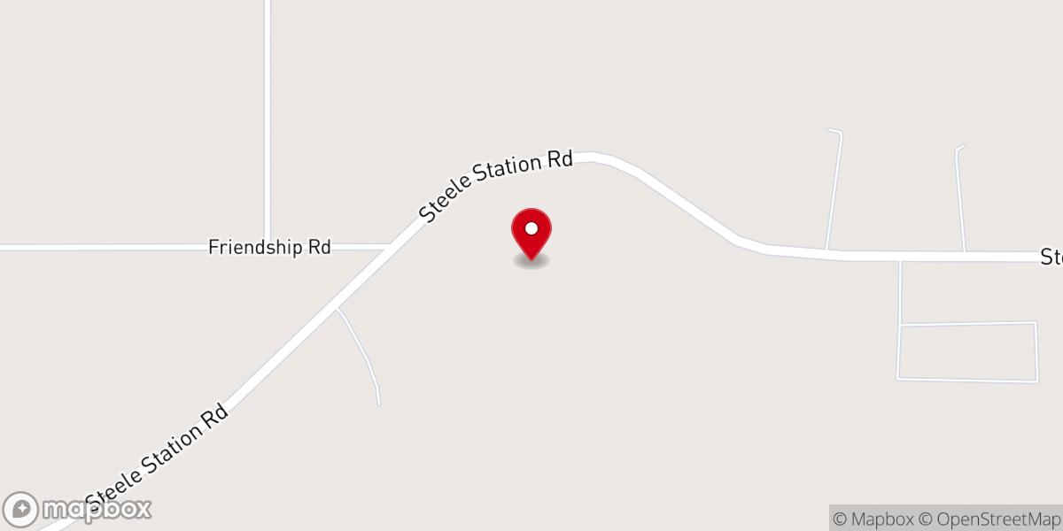 Map showing location of Brunson Farms