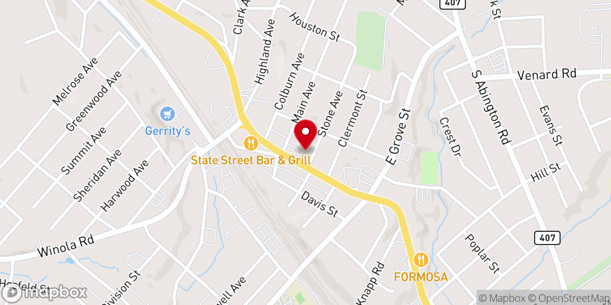 Map showing location of Our Lady of the Snows