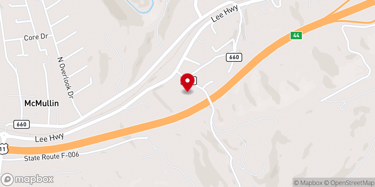 Map showing location of Highlands Fellowship Church - Marion