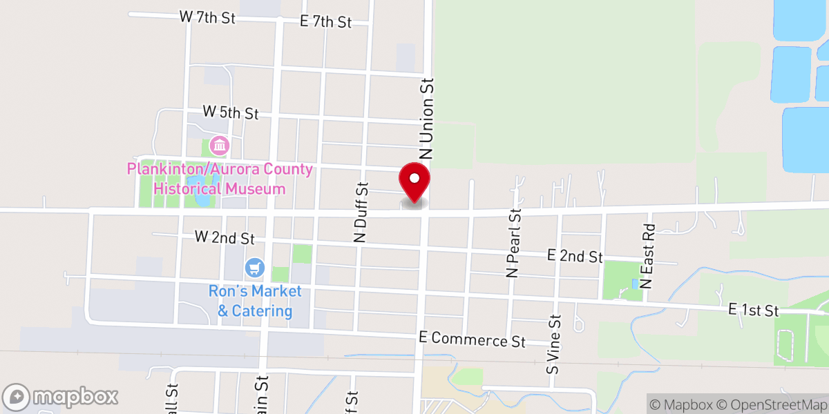 Map showing location of St John Catholic Parish