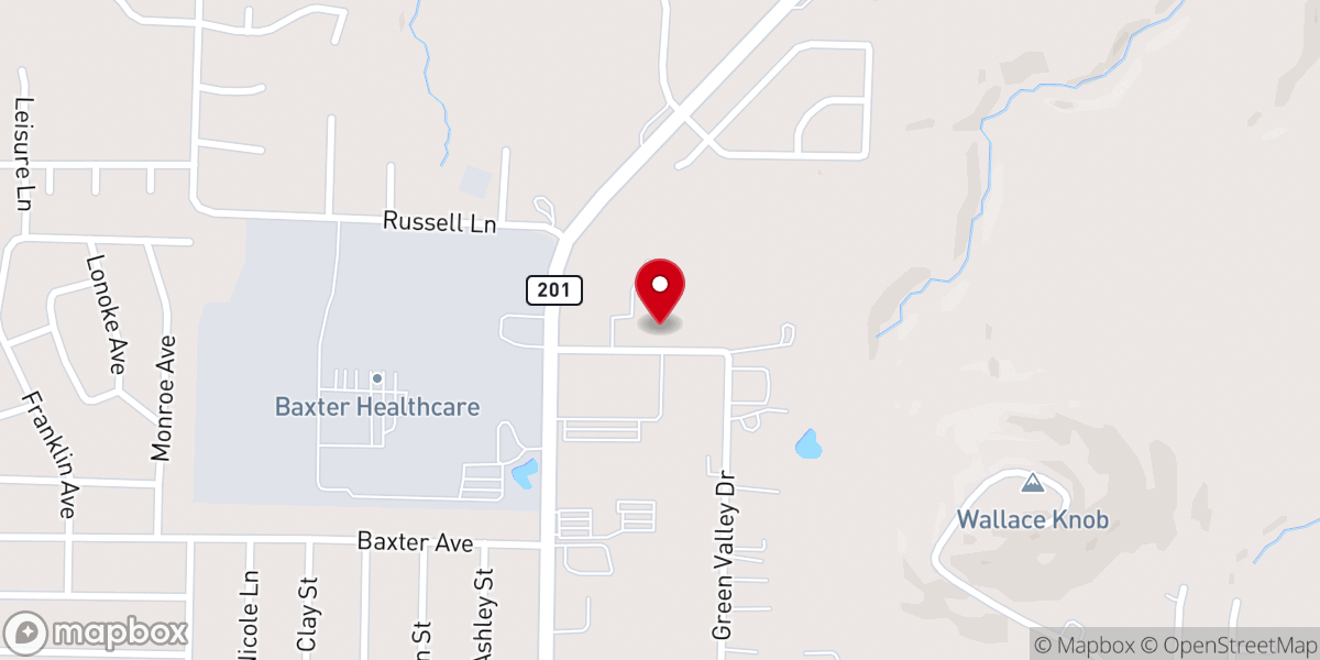 Map showing location of The Table Community Church at Mountain Home