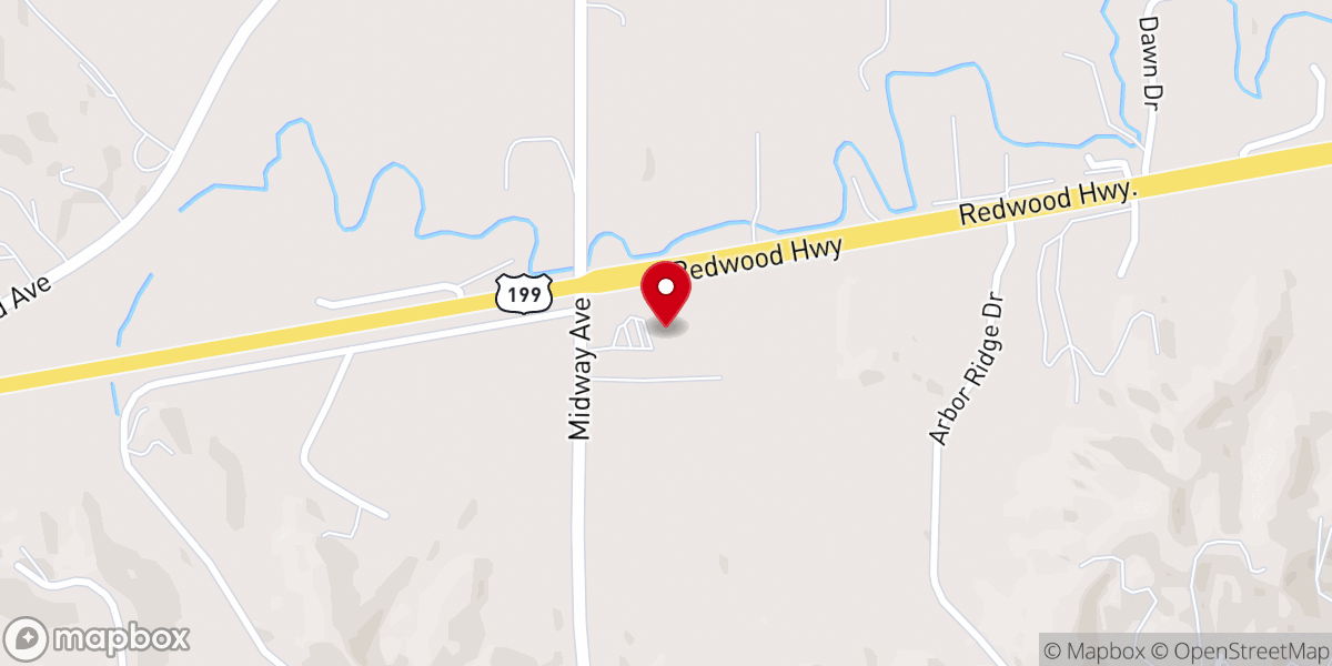 Map showing location of River Valley Church - Redwood Campus