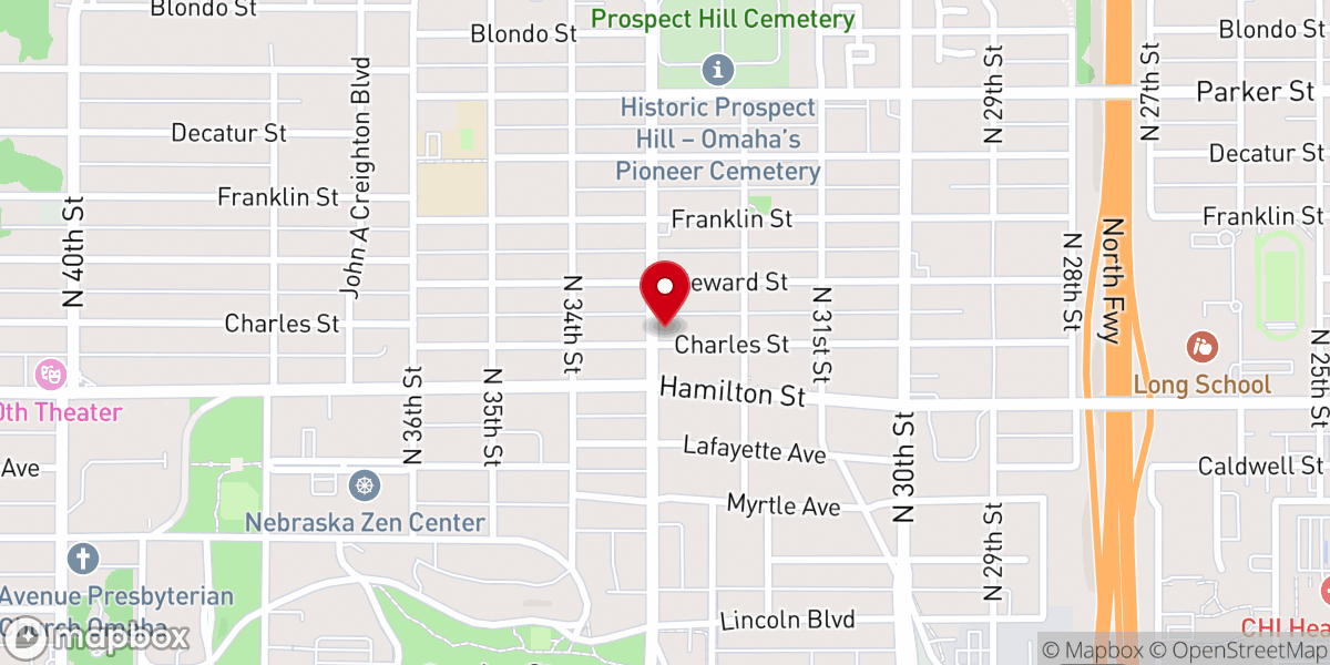 Map showing location of Shiloh Christian Worship Center