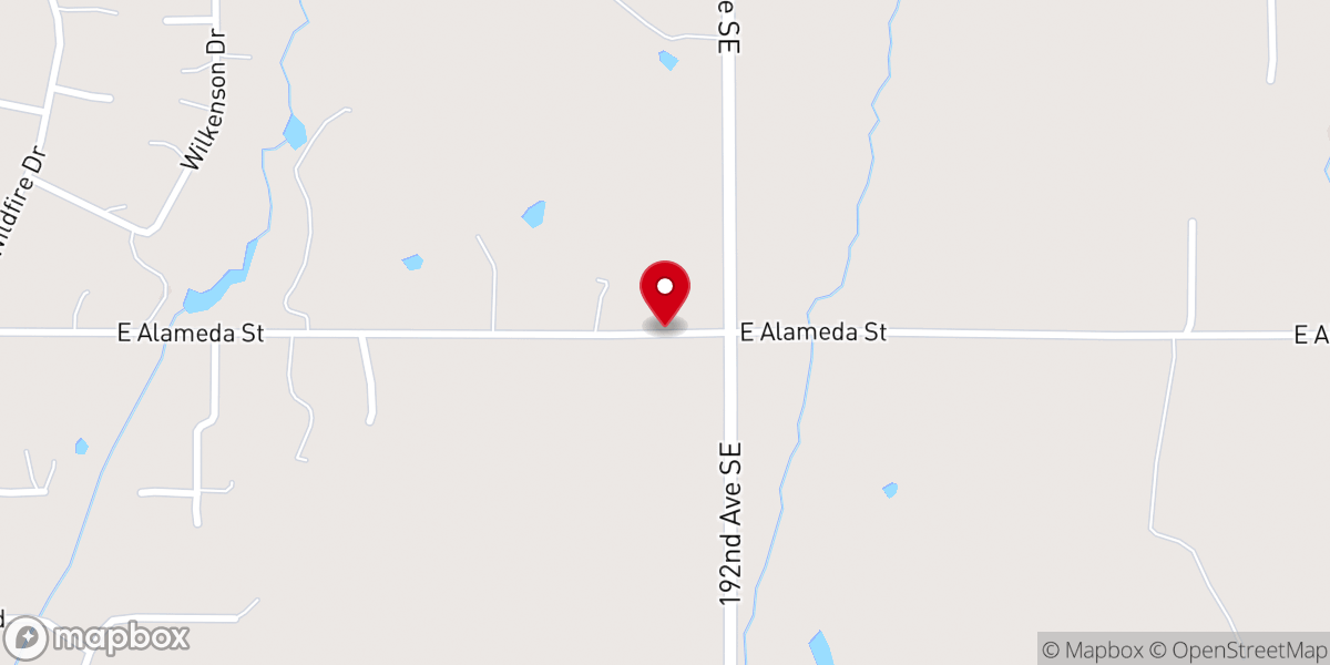 Map showing location of Lakeside Free Will Baptist Church