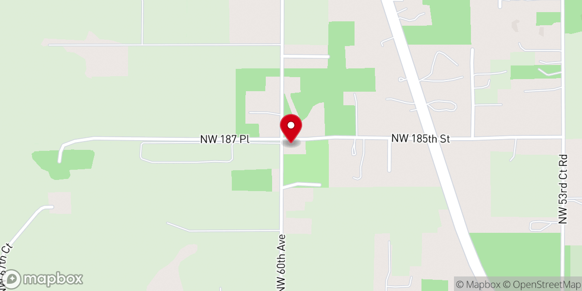 Map showing location of Solomon Chapel United Methodist Church