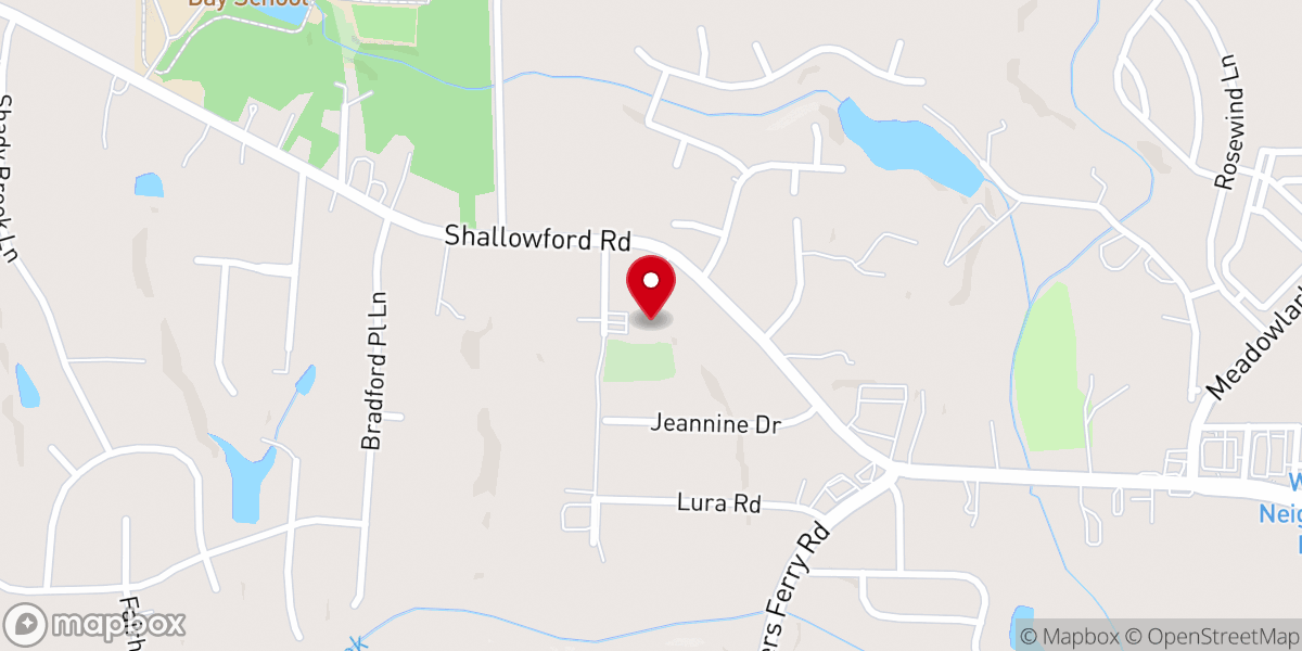 Map showing location of Sharon United Methodist Church