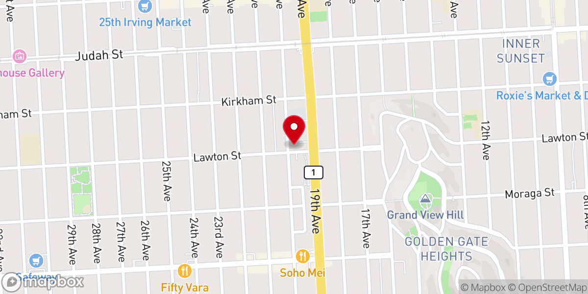 Map showing location of First Orthodox Presbyterian Church