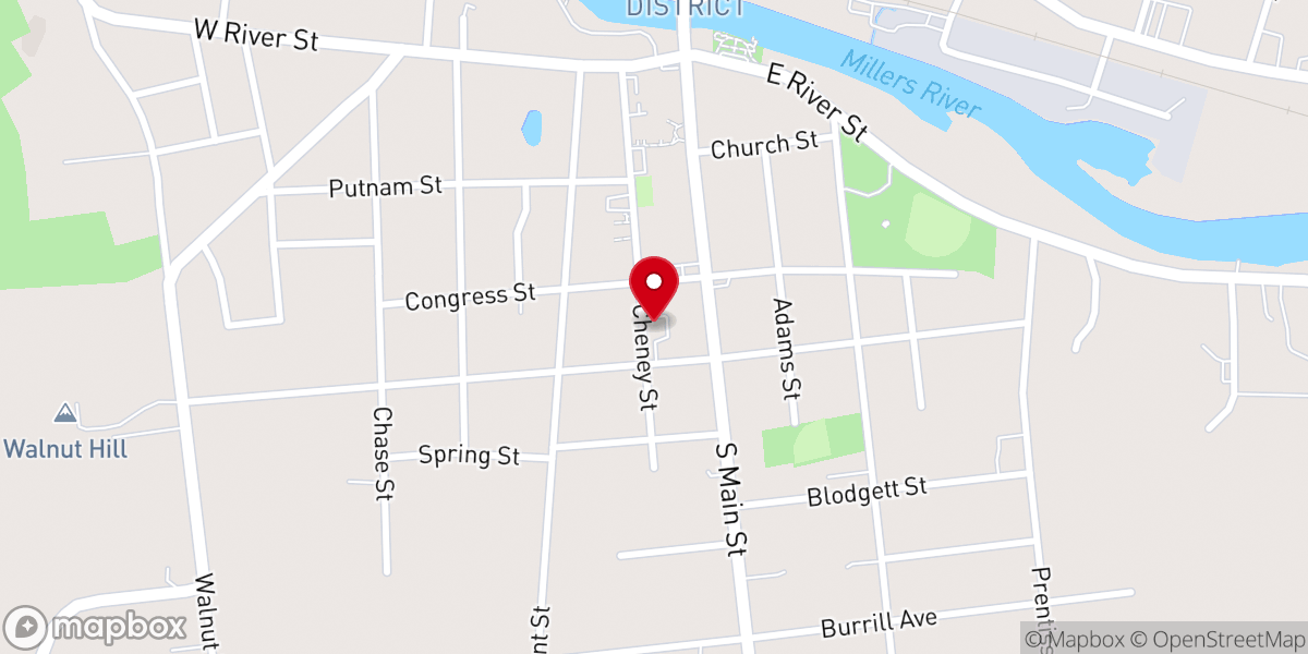 Map showing location of ST. MARY'S PARISH CENTER