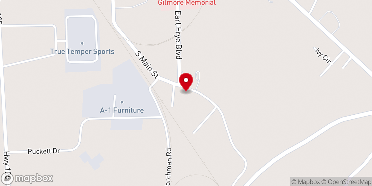 Map showing location of Saint Matthews Methodist Church