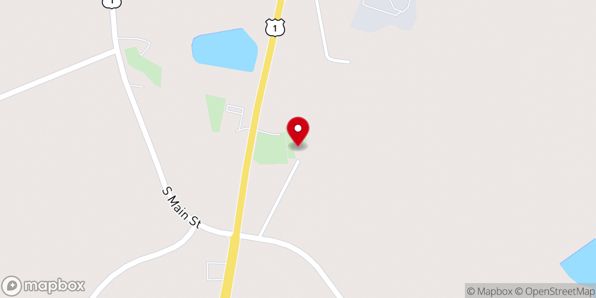 Map showing location of Bethesda Primitive Baptist Church
