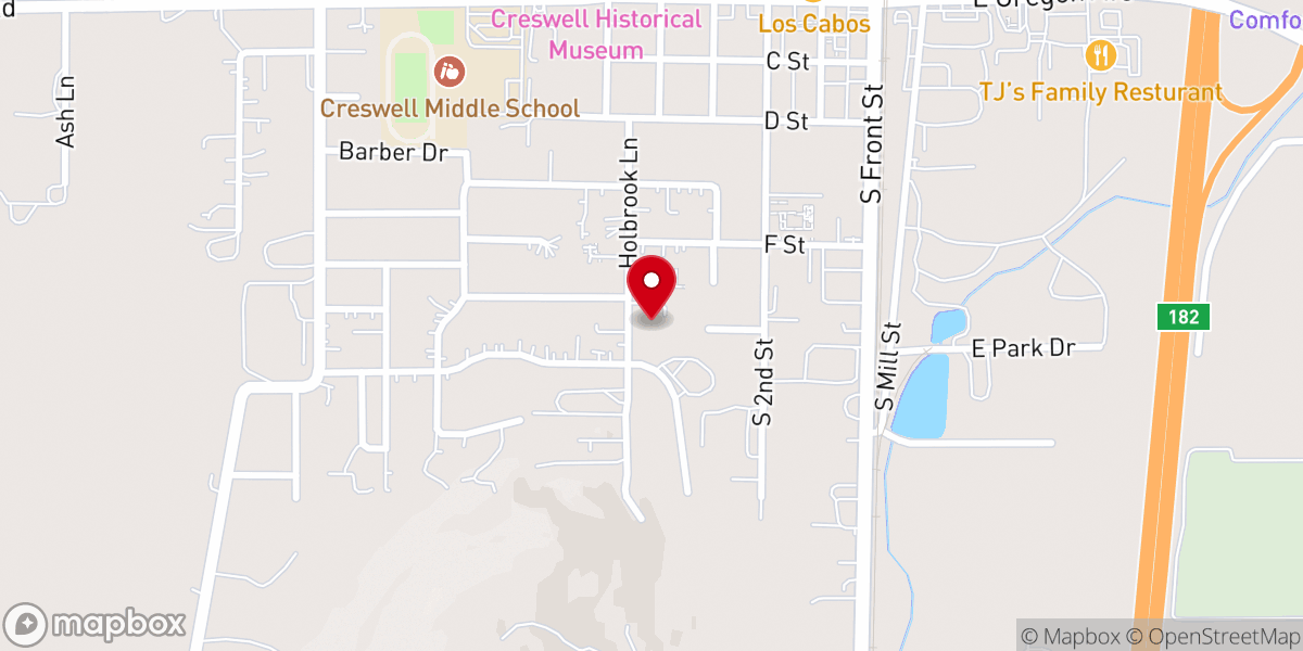 Map showing location of St Philip Benizi Catholic Church