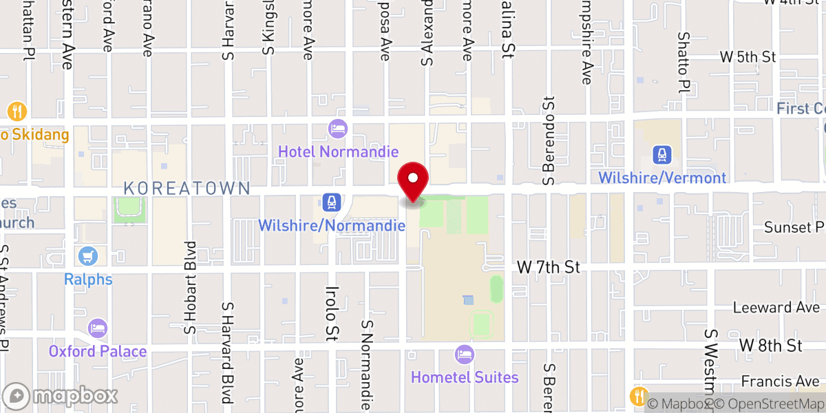 Map showing location of Archdiocese of Los Angeles