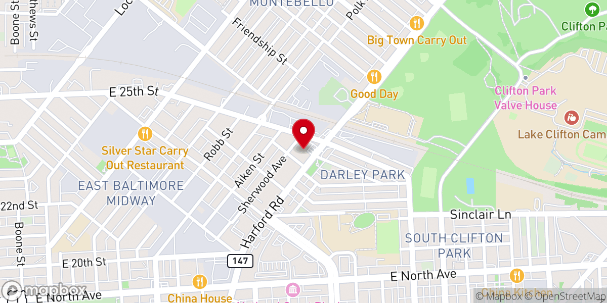 Map showing location of Nazarene Temple Apostolic Faith Church