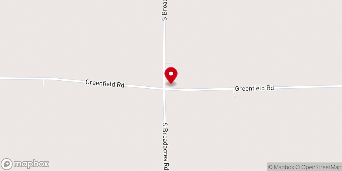 Map showing location of Pleasant View Church