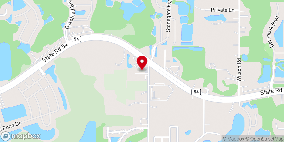 Map showing location of Tampa Tamil Christian Congregation (TTCC)