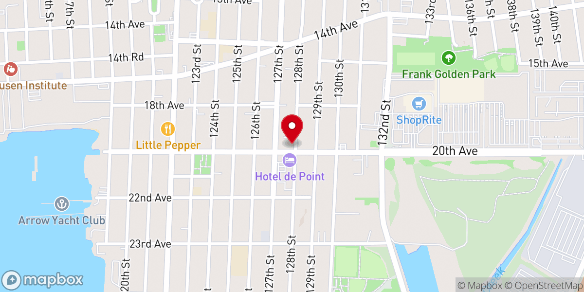 Map showing location of Tabernaculo de Jesucristo College Point
