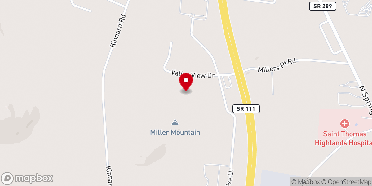 Map showing location of St Andrew Catholic Church