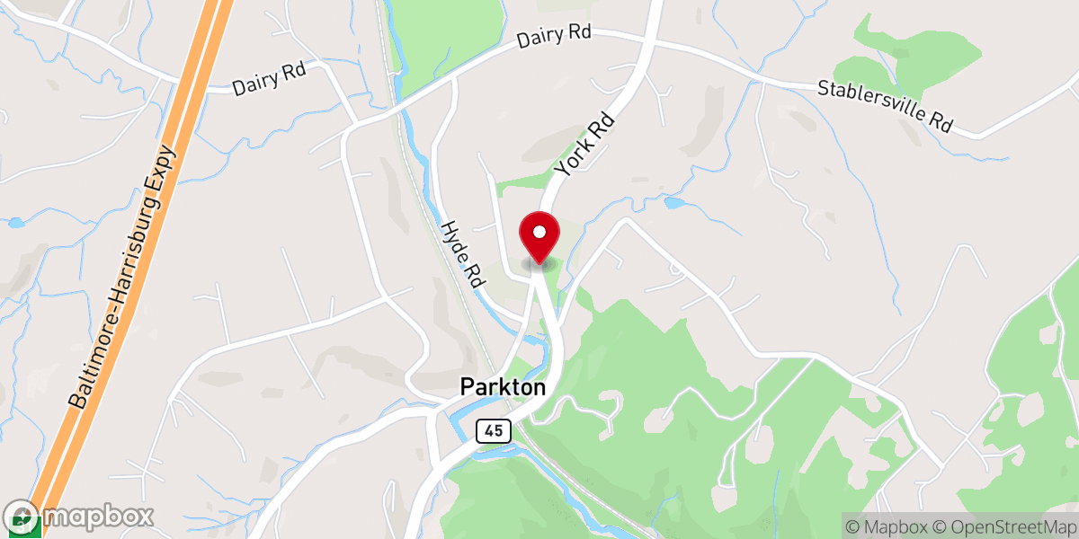 Map showing location of Lutheran church