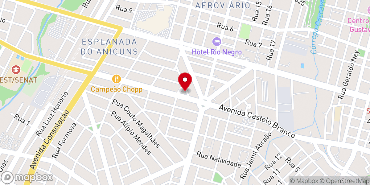 Map showing location of Paróquia São Cristóvão