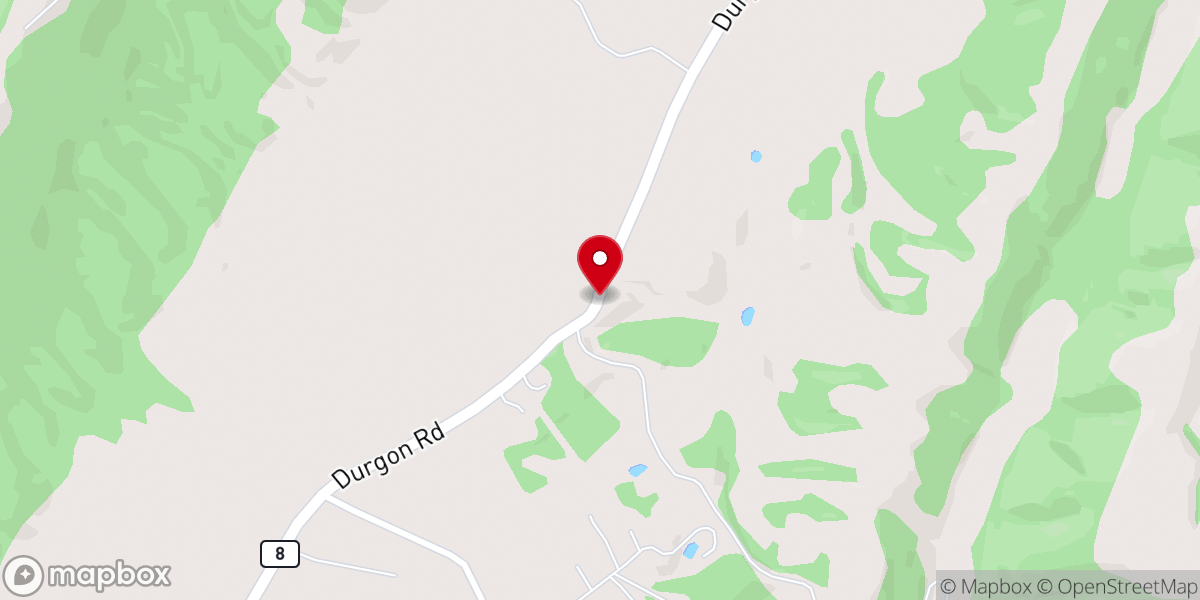 Map showing location of Boot Hill Church