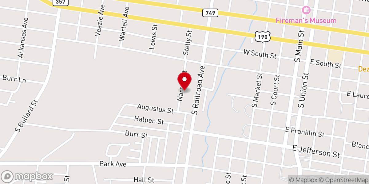 Map showing location of Mt Pilgrim Baptist Church