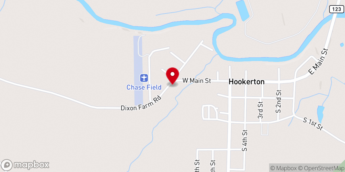 Map showing location of Faith Hope Temple United Holy