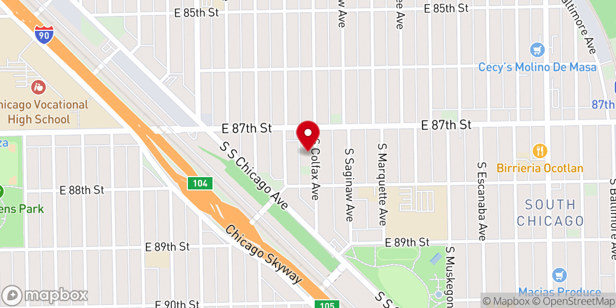 Map showing location of Saint Bronislava Catholic Church