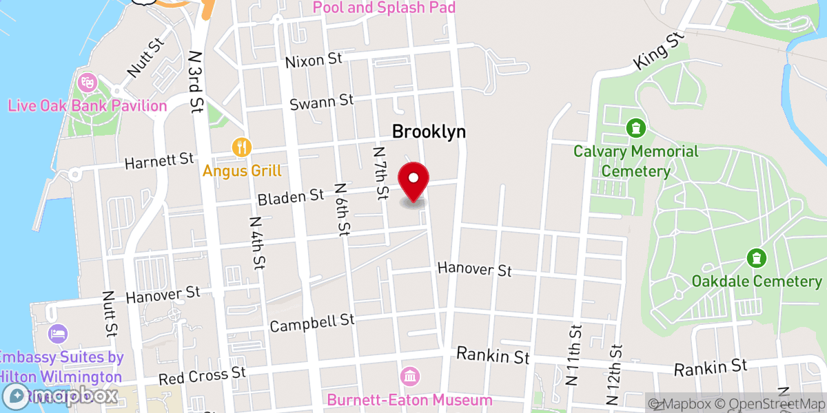 Map showing location of Saint Phillip African Methodist Episcopal Church