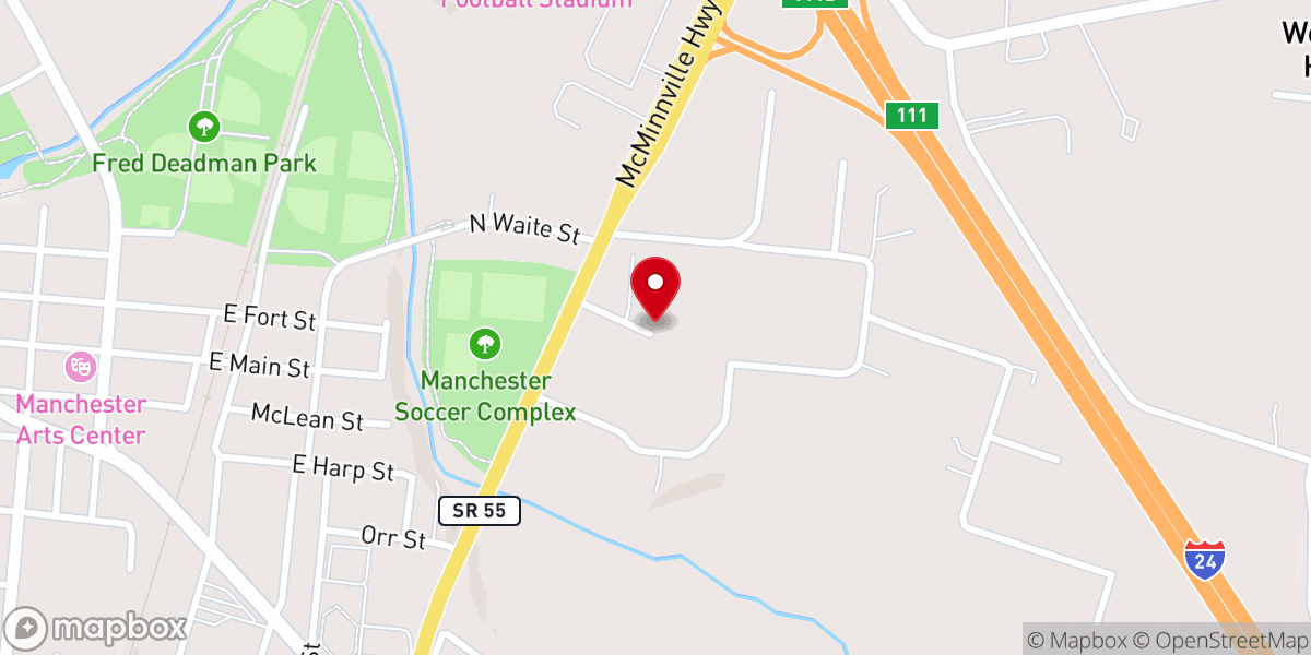 Map showing location of Saint Bedes Church