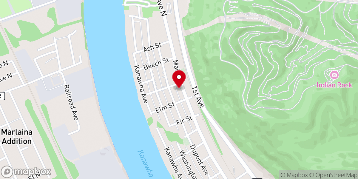 Map showing location of Harvest Chapel