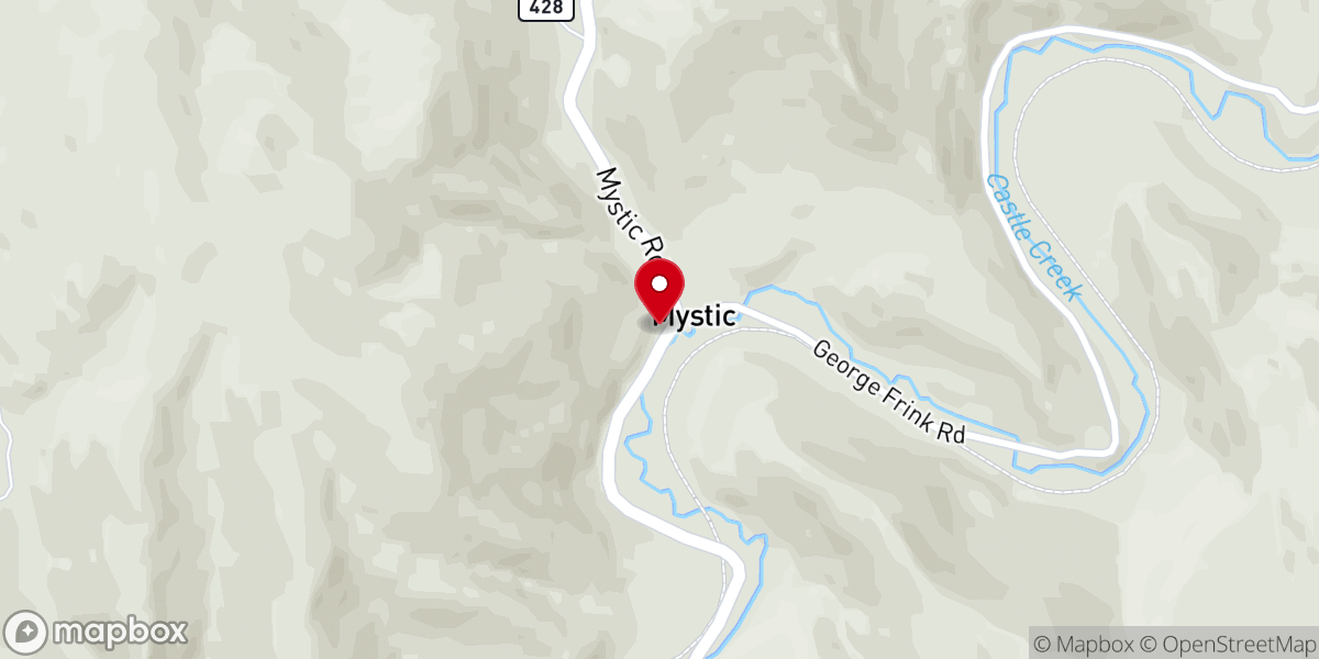 Map showing location of McCahan Memorial Chapel