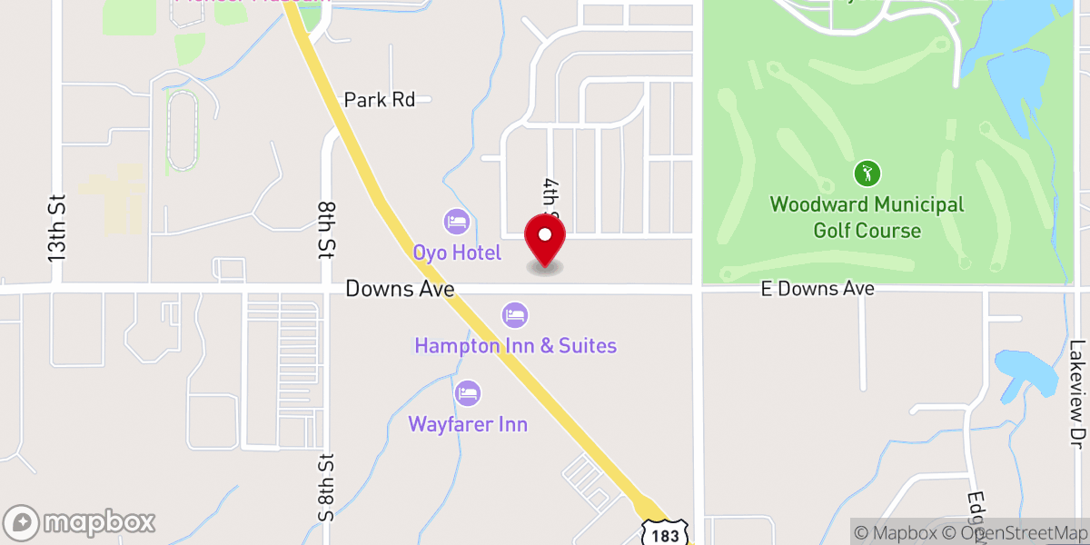Map showing location of Nazarene Church