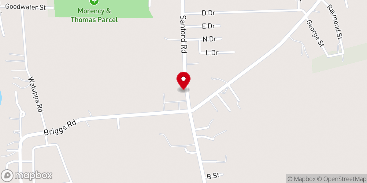 Map showing location of Our Lady of Grace Rectory