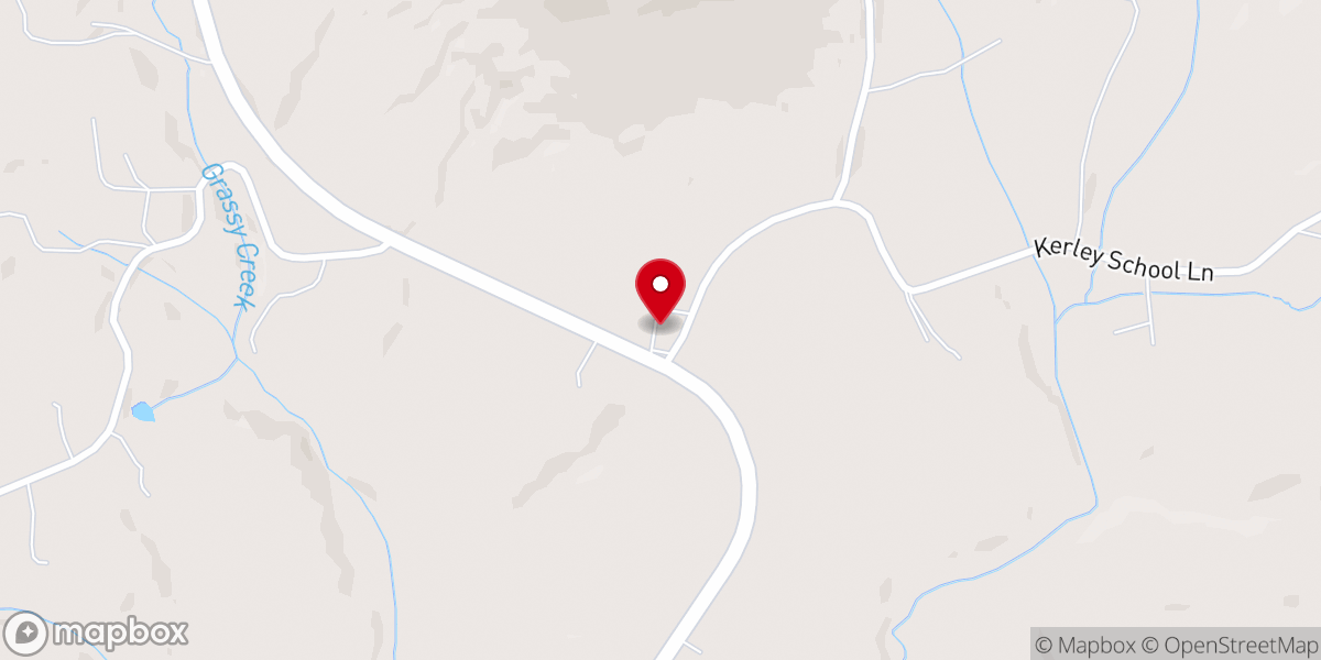 Map showing location of Mt Hebron Baptist Church