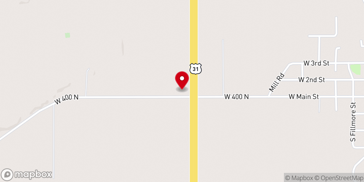 Map showing location of Cornerstone Fellowship Church