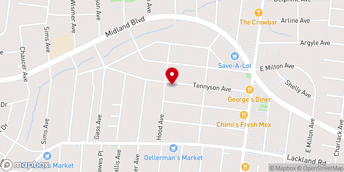 Map showing location of All Souls Catholic Church