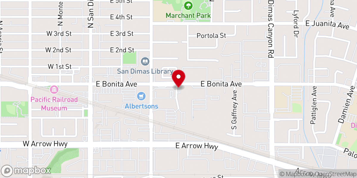 Map showing location of Calvary Chapel Revival