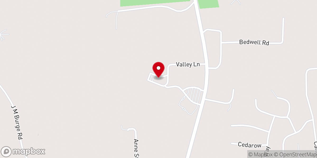Map showing location of Willow Pointe Church