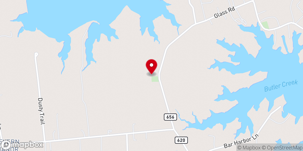 Map showing location of Groves Memorial Presbyterian Church