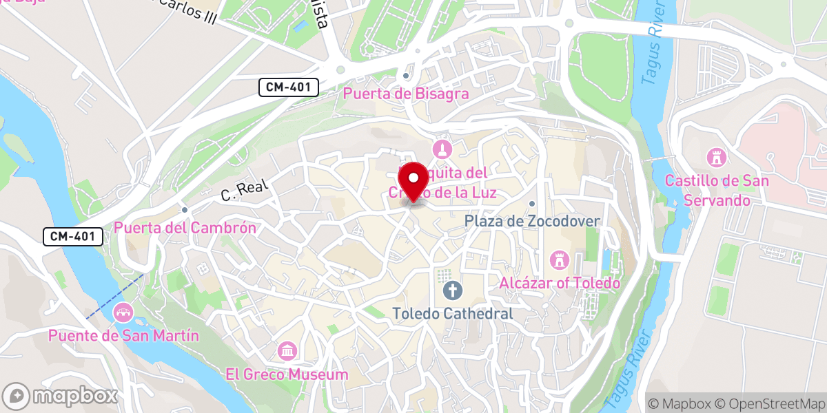 Map showing location of Convento de Agustinas (Las Gaitanas)