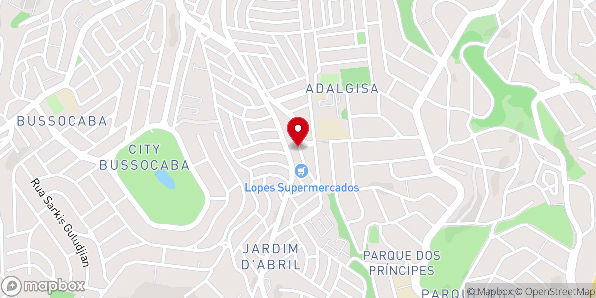 Map showing location of Igreja Pentecostal Anabatista