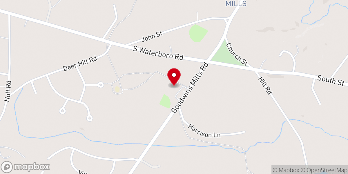 Map showing location of St. Philip Catholic Church