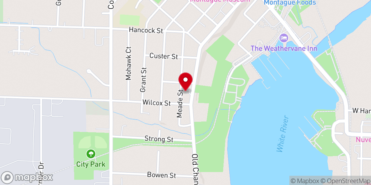 Map showing location of St Peter's by the Lake