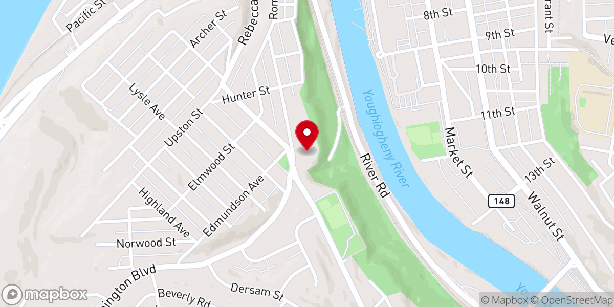 Map showing location of St. Mark Parish