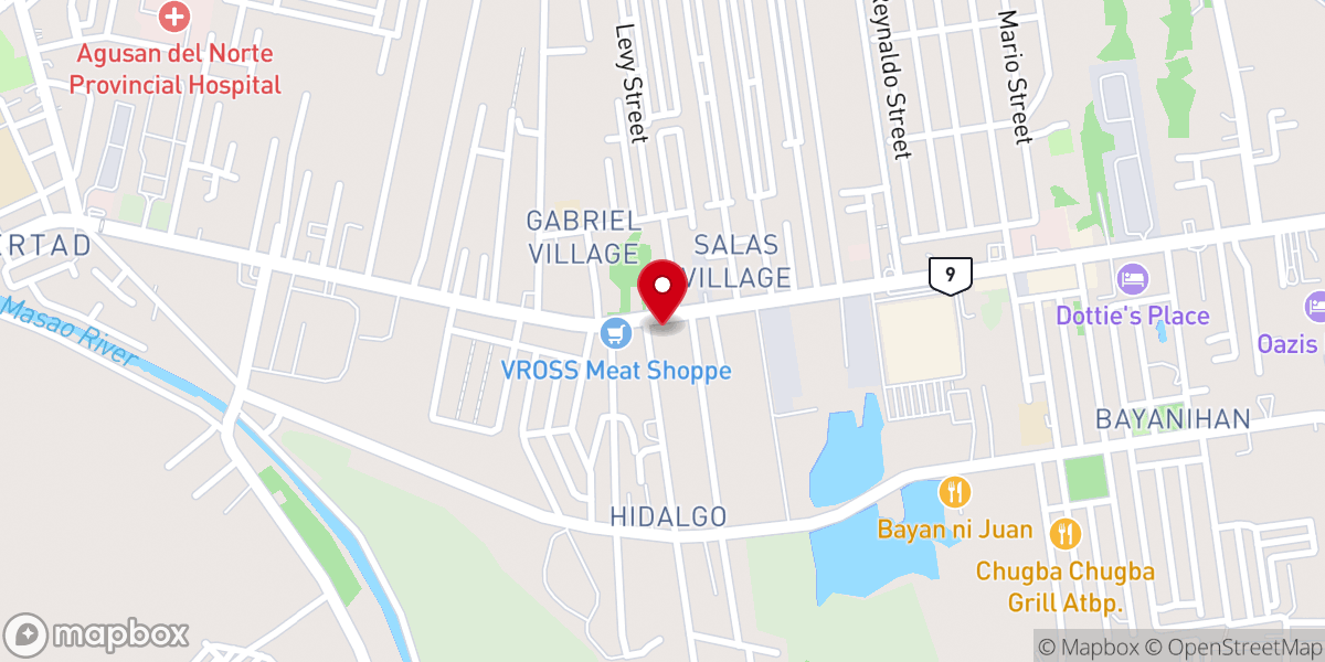 Map showing location of Faith Baptist Church