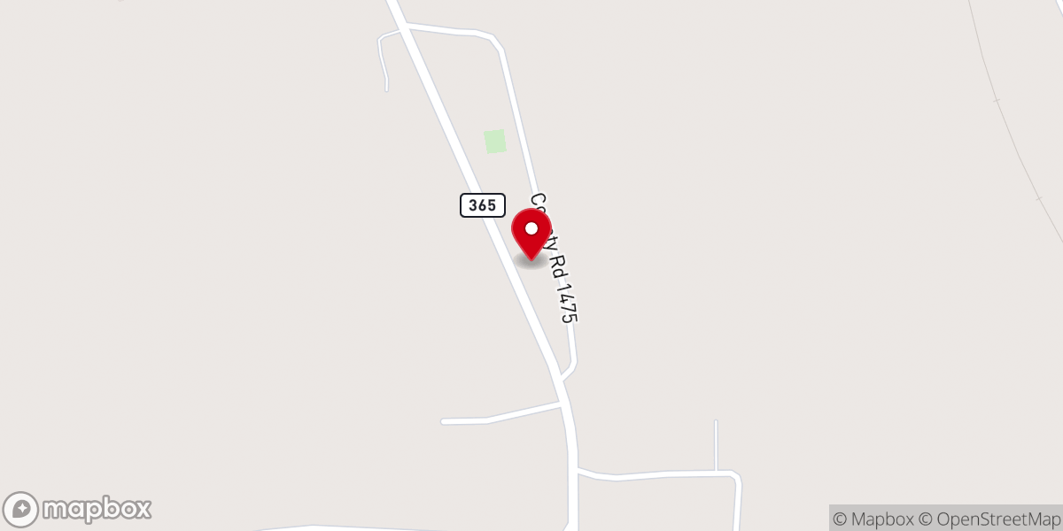 Map showing location of Clausel Hill Church