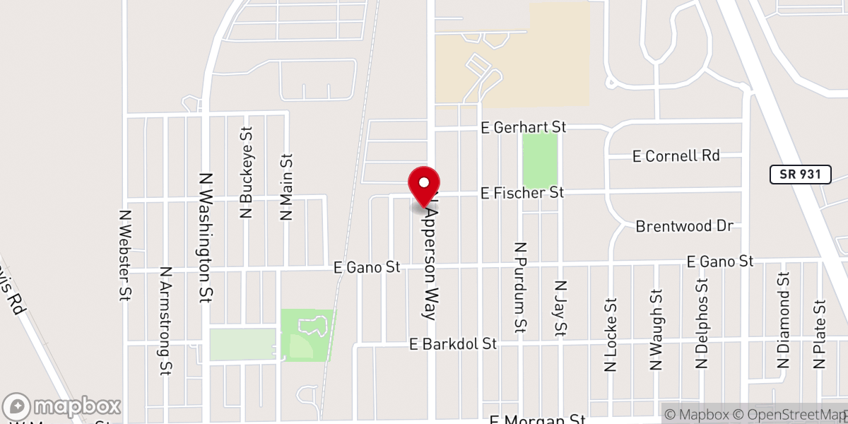 Map showing location of Iglesia De Cristo Pentecostes