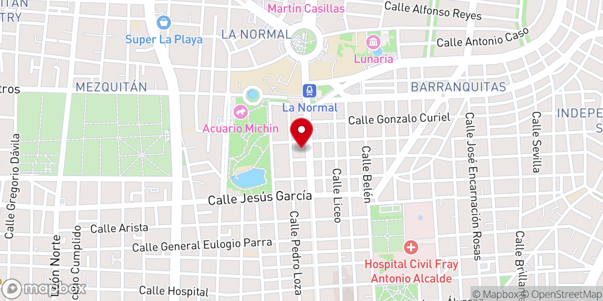 Map showing location of Parroquia Nuestra Señora Del Sagrario